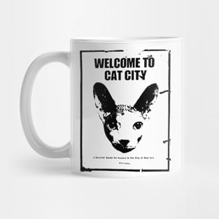 Welcome to Cat City (dark on light) Mug